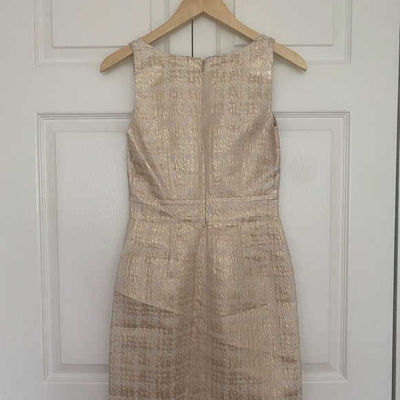 BANANA REPUBLIC Metallic Jacquard Dress NWT - Picture 2 of 3